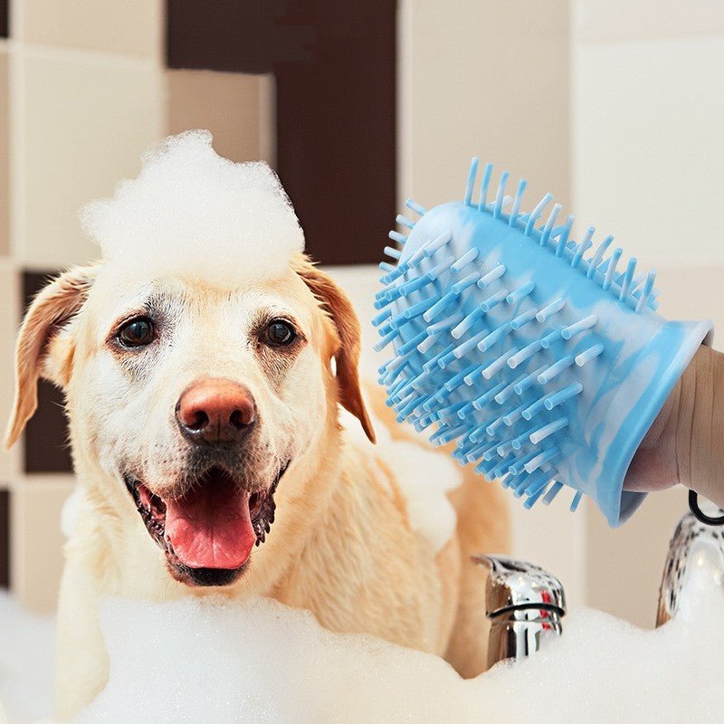 2 - in - 1 Dog Paw Cleaner & Grooming Brush - Zalvea
