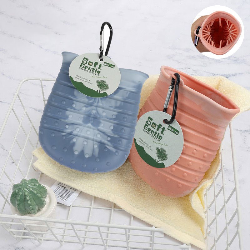 Dog Paw Cleaner Cup – 2-in-1 Portable Paw Washer and Brush