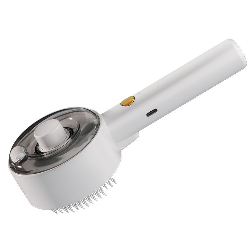 Self-cleaning steam brush ergonomic non-slip handle
