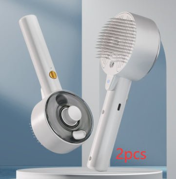 Steam brush suitable for short medium and long pet fur